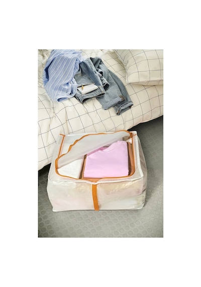 Ikea Parkla Saklama Hurcu 55 X 49 X 30 Cm Beyaz - Turuncu