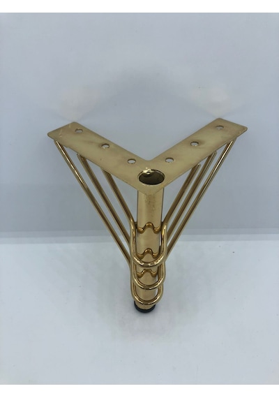 Metal, 12 Cm Gold Kaplama , Koltuk,baza Mobilya Ayağı 4 Adet