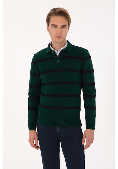 U.s. Polo Assn. Erkek Koyu Yeşil Kazak /triko 50315036-vr079 Koyu Yesıl