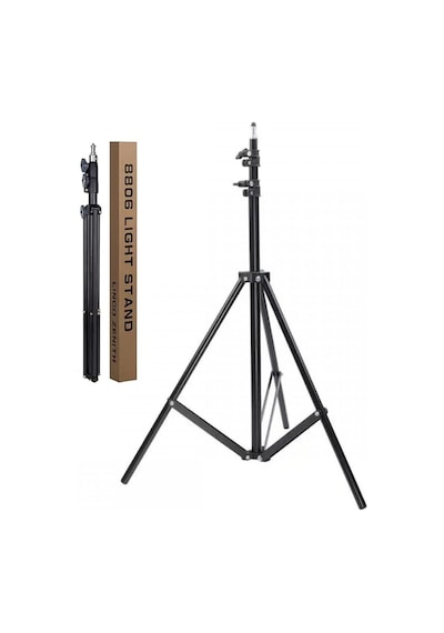 Coverzone Tripod Kamera Işık Ayağı Döküm Demir 940gr Fotoğraf Makinesi Paraflaş Kamera 70 Cm-210 Cm Açılabilir Diğer