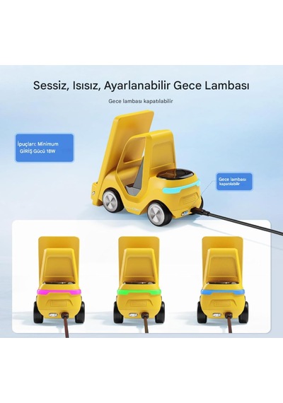T20 15w 5'i 1 Arada Magsafe Kablosuz Şarj İstasyonu, Dijital Saatli Forklift Tasarım, İphone 16/15/14/13/12, Apple Watch, Airpods Uyumlu Masaüstü Hızlı Şarj Standı Sarı Çok Renkli T20 15w 5'i 1 Arada Magsafe Kablosuz Şarj İstasyonu, Dijital Saatli Forklift Tasarım, İphone 16/15/14/13/12, Apple Watch, Airpods Uyumlu Masaüstü Hızlı Şarj Standı Sarı Çok Renkli