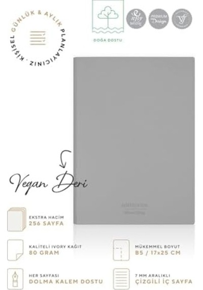 Esnek Kapak Defter B5 Krem 128 Yp. Çizgili 8924552