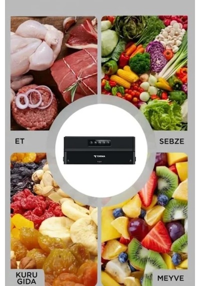Restoran Tipi Hediye Alternatif Hızlı Paketleme Gıda Mühürleme Vakum Makinesi Vs22 Siyah Çok Renkli