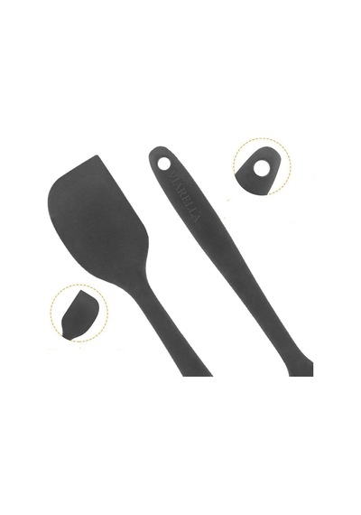 Gri Silikon Spatula Isıya Dayanıklı Yanmaz Yapışmaz Çizmez 27cm Silikon Gri Diğer
