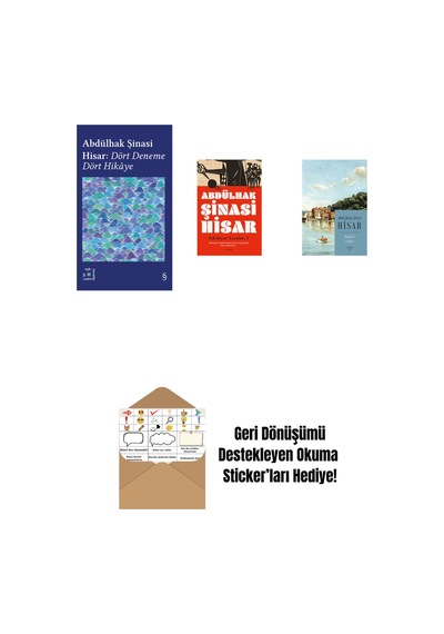 Everest Açıkhava 42 - Dört Deneme Dört Hikâye + Edebiyat Yazıları - 1 + Boğaziçi Yalıları Kitap Boy + Okuma Sticker'ları