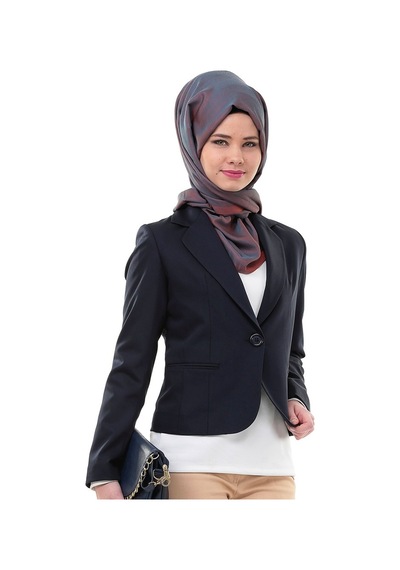 Soralline Kadın Klasik Ceket Ofis 3029 Lacivert Lacivert