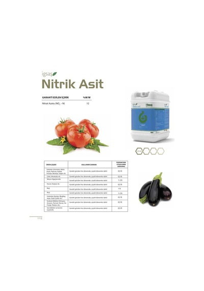 Igsaş Nitrik Asit DaMLama Borusu Açıcı Sıvı Gübre 20 L