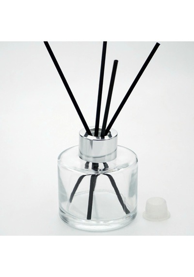 Boş Silindir Bambu 100 ML 4 Adet Şeffaf Oda Şişesi