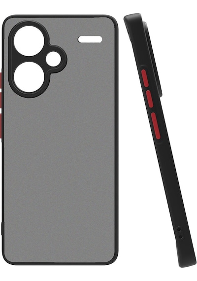 Zore Xiaomi Redmi Note 13 Pro Plus 5g Uyumlu Kılıf Msra Hux Kapak-siyah Siyah
