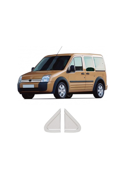 Ford Connect Uyumlu 2002 Ve Üzeri Krom Ayna Üçgeni 2 Parça Paslanmaz Çelik