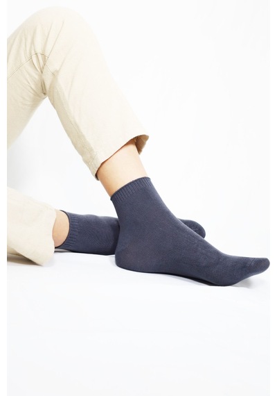 Kral Socks Erkek Bambu Çorap Düz Desen 5 Çift Kutulu Dikişsiz Hassas Dokuma Kısa Çorap Asorti