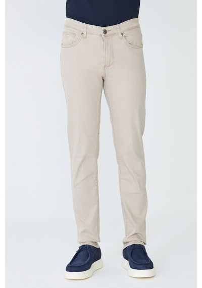 Bej Erkek Gabardin Spor Pantolon