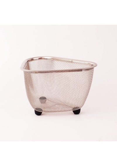 Deconox Paslanmaz Çelik Ayaklı Lavabo Çöp Süzgeci 18x13x10 Cm