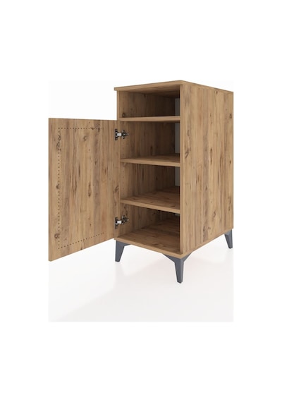 Kronos Komodin 3 Raflı Tek Kapaklı 44x59x96 Çam-çam Atlas Çam