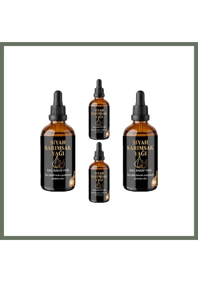 Bezos Siyah Sarımsak Ve Pirinç Suyu Saç Serumu 50 Ml 4 Adet - Sülfatsız, Parabensiz Bezos1