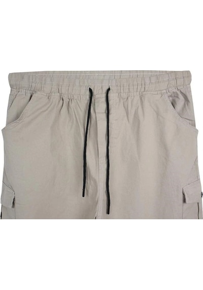 Kargo Cepli 100 Kilo-180 Kilo Arası Için Uygun Erkek Büyük Beden Gabardin Pantolon Taş