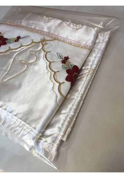 25 Adet 35x55 Bantlı Yapışkanlı Şeffaf Jelatin Poşet Parlak Çeyiz Poşeti 35 X 50