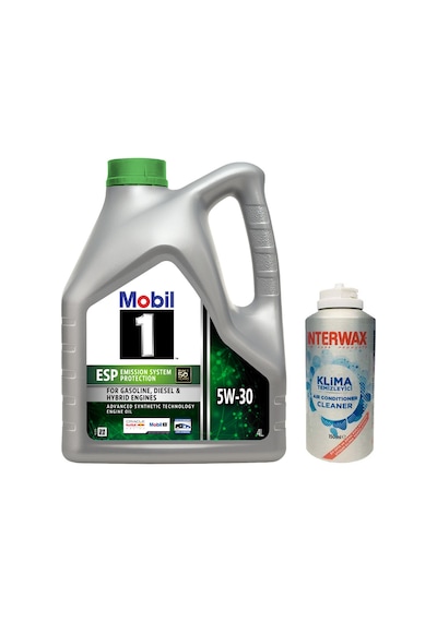 Mobil 1 ESP 5W-30 Tam Sentetik Motor Yağı 4 L + Interwax Klima Temizleyici 150 ML