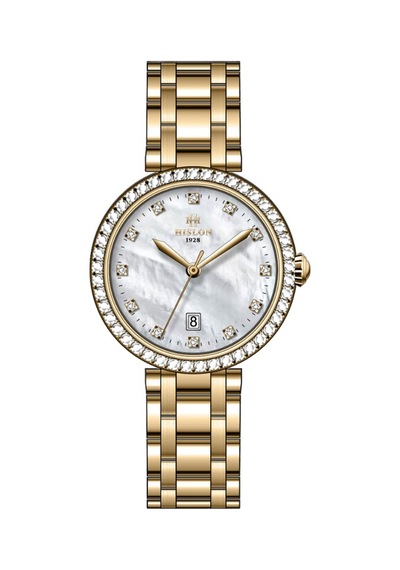 Ql160g-09sg Hislon Kol Saati 28 Mm / Gold Gri