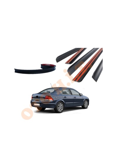 Opel Astra H Sedan Uyumlu Bagaj Üstü Spoiler Mat Siyah