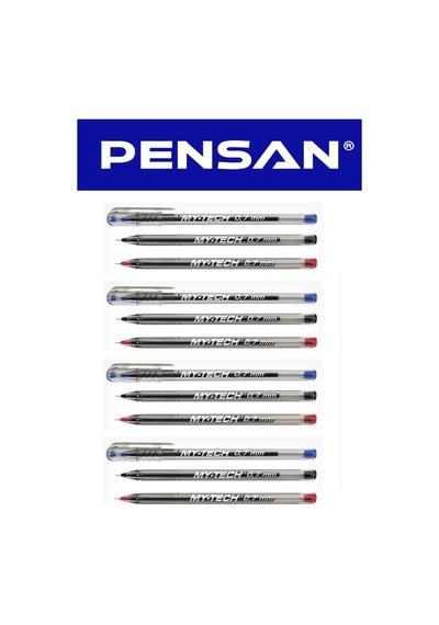 Mytech Tükenmez Set 7'li Siyah 12likarışık