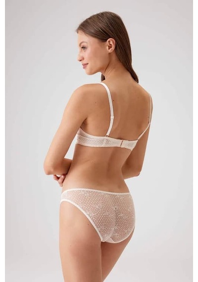 Pierre Cardin Kadın Balenli Destekli Push Up Sütyen Takımı İnci