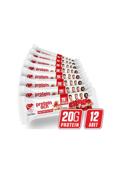 Protein Bar - Strawberry Cake - 50g X 12 Adet