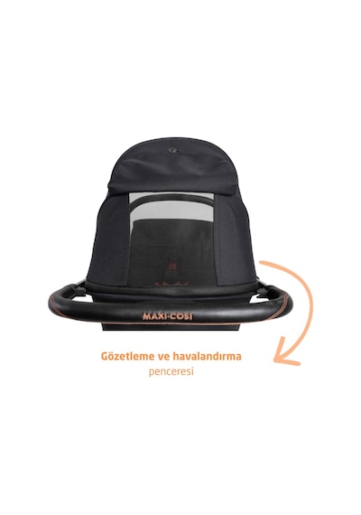 Maxi-Cosi Oslo Carbon 5,6 kg Ultra Hafif Premium Kabin Boy Bebek Arabası Essential Black Sport