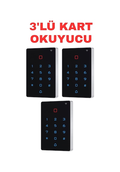 Sr-219 Em-w Tuya Wifi Kart Şifre Okuyucu Ip68 Dokunmatik Tuş Takımlı 125 Khz Geçiş Kontrol Cihazı 3 Adet
