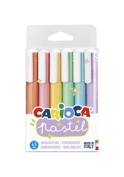 Carioca Pastel Işaretleme Kalemi 6'li 124-Pembe