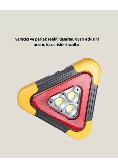 Alüminyum Gövdeli Led Üçgen Reflektörlü Acil Işık