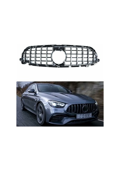Mercedes W213 Gtr Ön Panjur Izgara Seti Krom-siyah 2021 Sonrası