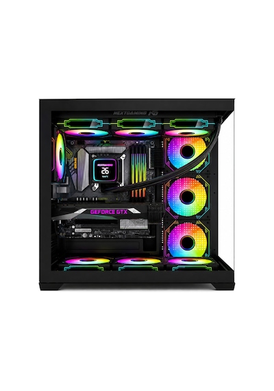 Alpha Elite 7x Argb Fan Kumanda Ve Kontrolcü Atx Boş Bilgisayar Kasası Siyah