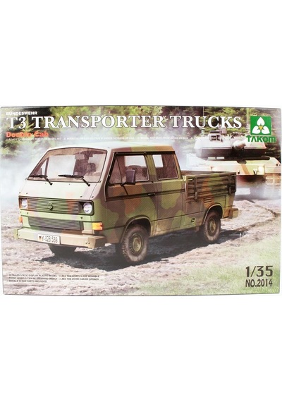 Takom 2014 1/35 Ölçek, Vw T3 Çift Kabinli Kamyonet, Plastik Model Kiti-55881