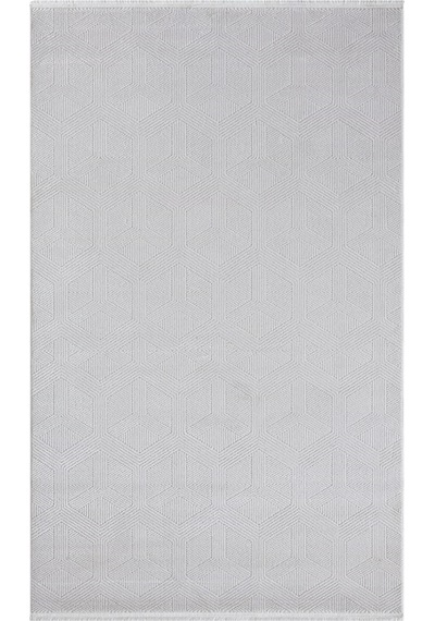 Çam Halı Maçka 4006 Beyaz Seyran Halı Modern Desen Makine Halısı