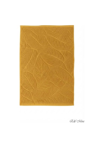 El Yüz Havlusu 50x90 Cm Yaprak Desenli Botanica Hardal