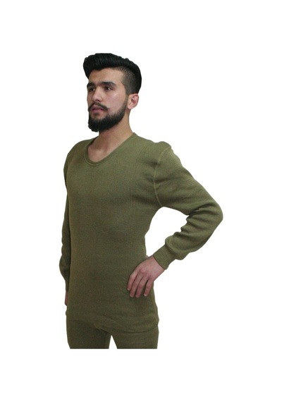 Bora Nano Asker Uzun Kol Örgü Içlik - Kışlık Içlik Siyah