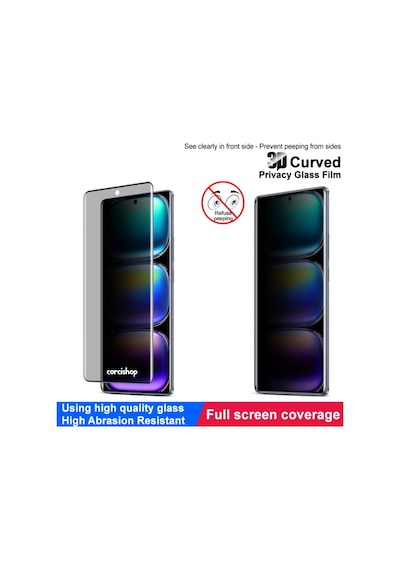 Infinix Hot 50 Pro+ Plus Tam Kaplayan Kavisli Hayalet Nano Ekran Koruyucu