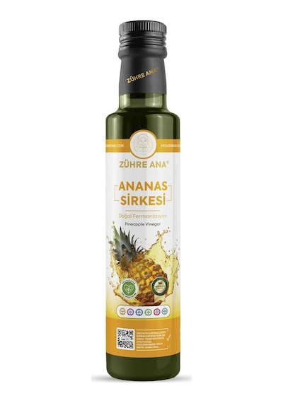 Zühre Ana Ananas Sirkesi Doğal Fermantasyon Pineapple Vinegar 500 ML
