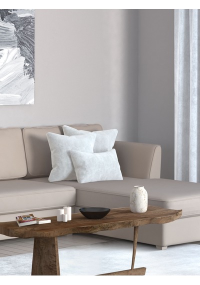 Home Daily Series Beyaz Renk Kırlent Yastık Kılıfı Beyaz