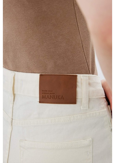 Manuka 1965 Straıght Denim Pantolon Ekru