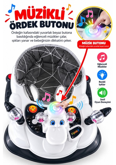 Baby Home İlk Adım Müzikli Yürüteç Oyuncaklı Yürüteç Müzikli Yürüteç Oyuncaklı Yürüteç