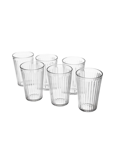 Ikea Vardagee 6'lı Meşrubat Bardağı 200 Ml Şeffaf