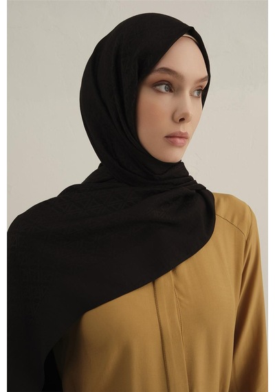 Armine Lyocell Naia Üçgen Monogram Şal 5 - 75 X 200 / Saiyah - 01 Saiyah - 01