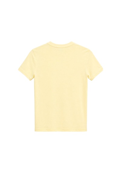 Mixray 2100 Kadın Slim Fit Bisiklet Yaka Soft Basic T-shirt Sarı