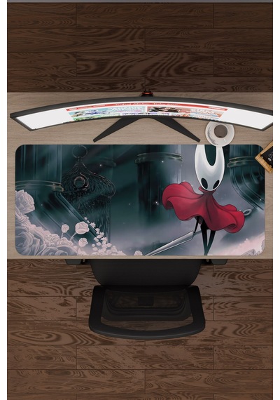 Hollow Knight Silksong Dikişli Kauçuk Oyuncu Mousepad V3 - 90x40 Xxl Gaming Mouse Pad