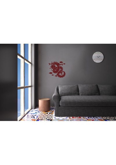 Ejderha Folyo Sticker Derstve46037 40cm Uzunluk Siyah