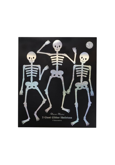 Meri Meri - Halloween - Dev Simli Eklemli İskelet Süsleri 3'lü 0 - 99