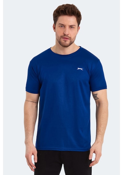 Slazenger Odalıs 5 Li Set Erkek Tişört Siyah - Koyu Gri - Lacivert -