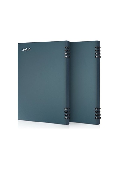 Mavi Kapaklı Taş Kağıt Defter, 60 Yaprak, 5-1/2" X 8-1/2" Açık Gri